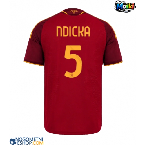 Moški Nogometni dresi AS Roma Evan Ndicka #5 Domači 2026-27 Kratek Rokav